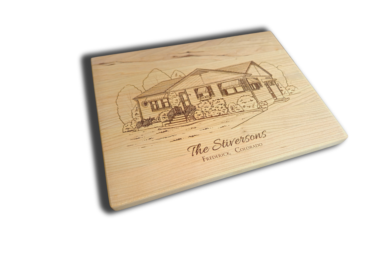 Custom Engraved Cutting Board - 9"x12"x3/4"