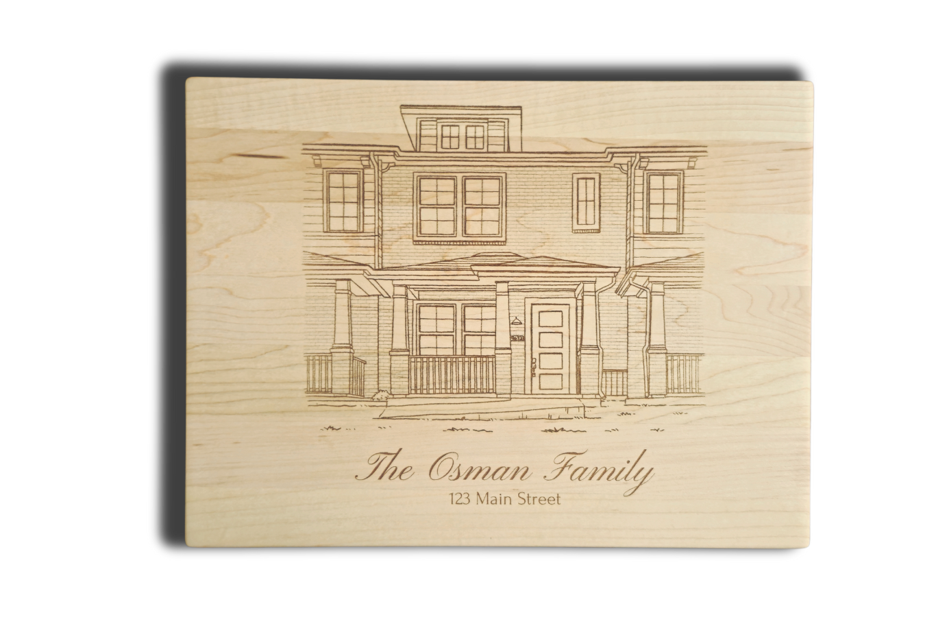 Custom Engraved Cutting Board - 9"x12"x3/4"