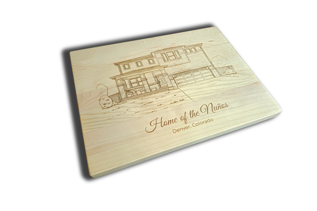 Custom Engraved Cutting Board - 9"x12"x3/4"